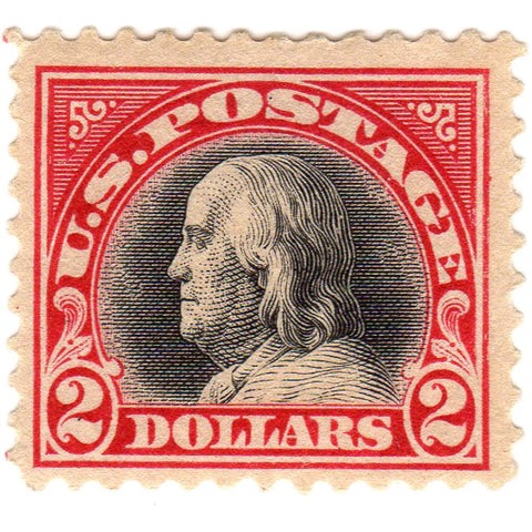 1920 United States Two Dollar Scott #547 Stamp - V.F. O.G. L.H.