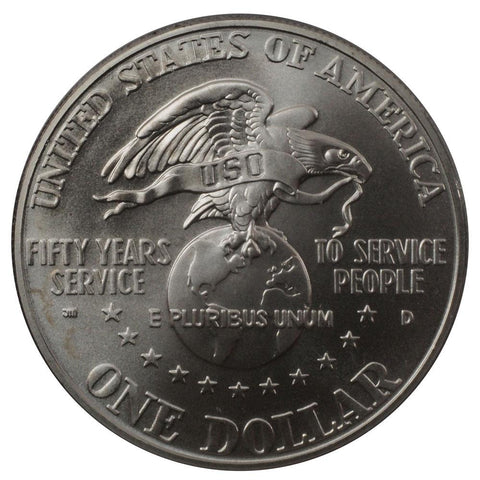 1991 USO Silver Dollar - PQBU in OGP w/ COA
