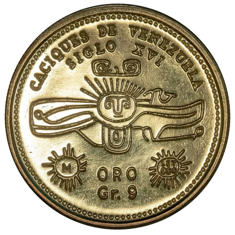 Venezuela 9 Gramos Gold De Oro - Uncirculated PL