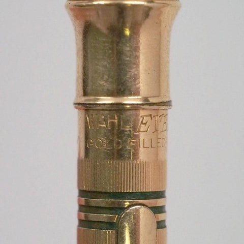 Vintage Wahl Eversharp Gold-Filled Mechanical Pencil - Burgundy Stripes Design