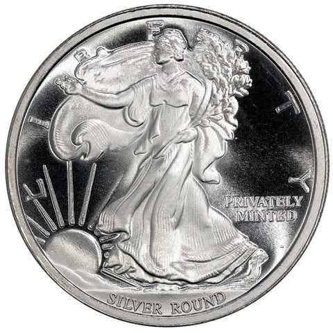Walking Liberty .999 Silver 1 oz Rounds,Money Metals Exchange