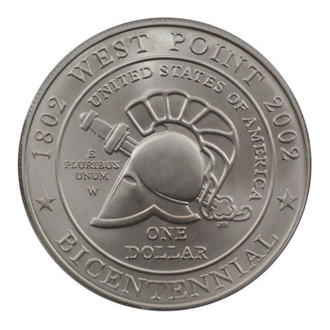 2002 United States Military Academy Bicentennial Silver Dollar - PQBU in OGP w/ COA