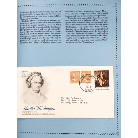 America's First Ladies Cover Collection, Postal Commemorative Society, 40 Covers in Book