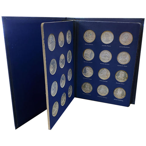 36-Coin Franklin Mint & American Express U.S. Presidents Sterling Silver Medal Set
