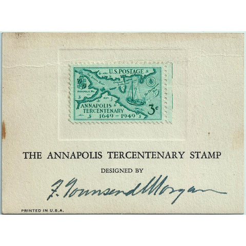 1949 Annapolis Tercentenary 3¢ Scott #984 - Artist Signature