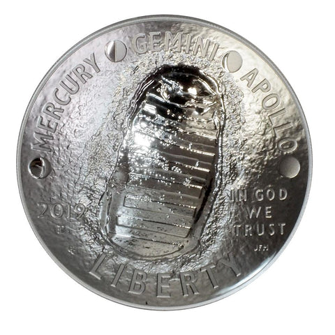 2019 Apollo 11 50th Anniversary 5oz Silver Proof Coin - Gem Proof in OGP w/ COA