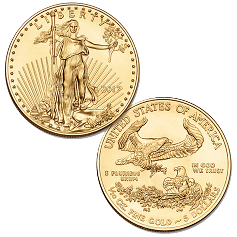 Back-Date $5 10th Ounce American Gold Eagles - PQ Brilliant Uncirculated