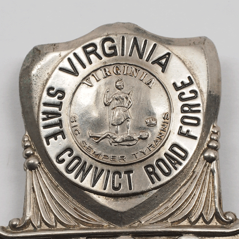 Virginia State Convict Road Force Obsolete Badges - Set of Three