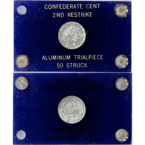 1861 (1961) Confederate Cent, Bashlow Restrike, Aluminum, Breen-8016 - Choice Uncirculated