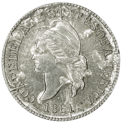 1861 (1961) Confederate Cent, Bashlow Restrike, Nickel-Silver, Breen-8012 - Choice Uncirculated