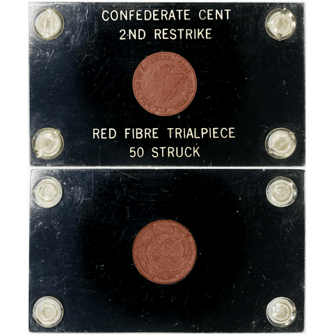 1861 (1961) Confederate Cent, Bashlow Restrike, Red Fiber, Breen-8019 - Choice Uncirculated