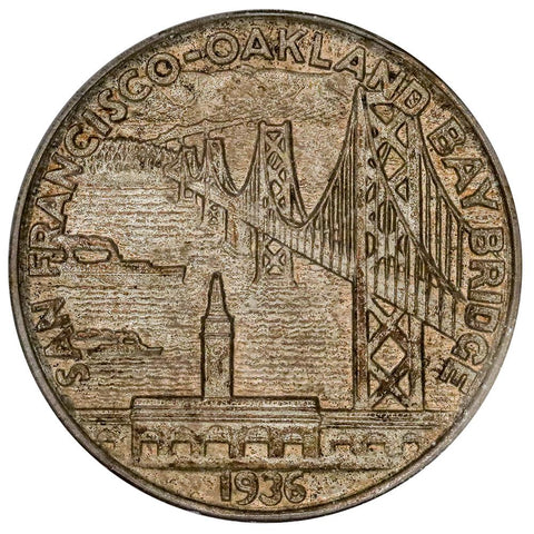 1936 San Francisco - Oakland Bay Bridge Silver Commemorative Half Dollar - PCGS MS 64