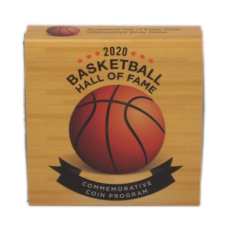 2020 Basketball Hall of Fame Commemorative Silver Dollar - Gem Proof in OGP w/ COA