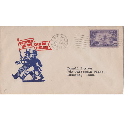 1943 "Between Us We Can Do the Job" WW2 Patriotic Cover