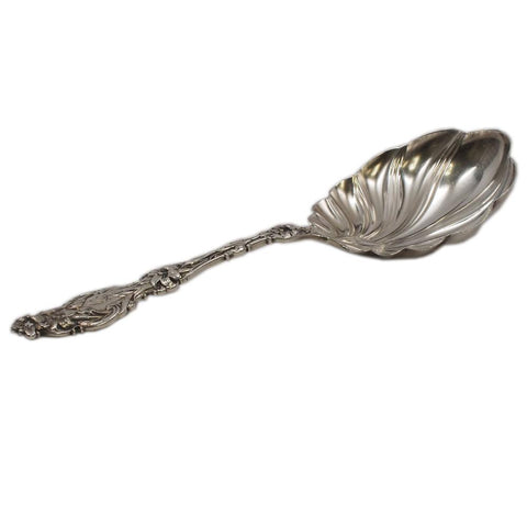 Lily by Whiting Sterling Silver Berry Spoon 9" w/ Monogram