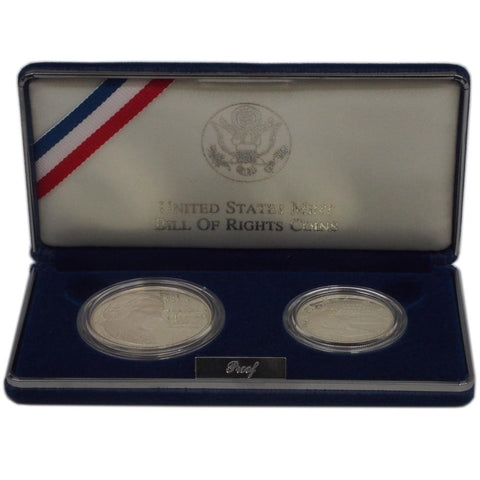 1993-S James Madison Bill of Rights 2-Piece Commemorative Set - Gem Proof in OGP w/ COA