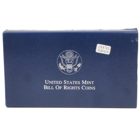 1993-S Bill of Rights Commemorative 2-Coin Proof Set - Gem Proof in OGP w/ COA