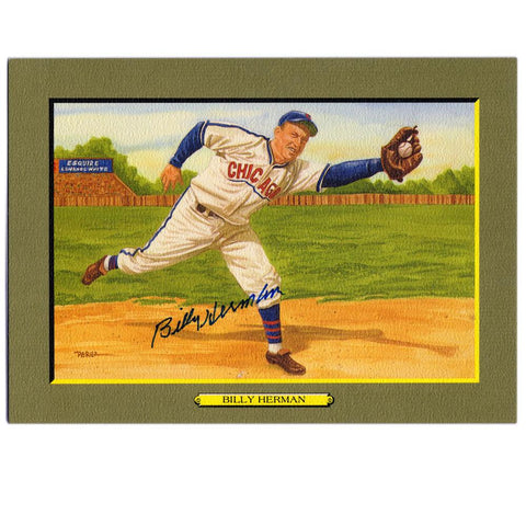 Billy Herman Signed Perez Great Moments No. 41