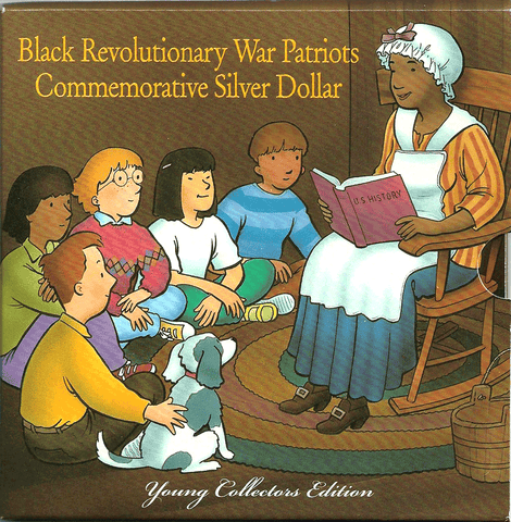1998 Uncirculated Black Revolutionary War Patriots Commemorative Silver Dollar - Young Collector's Edition