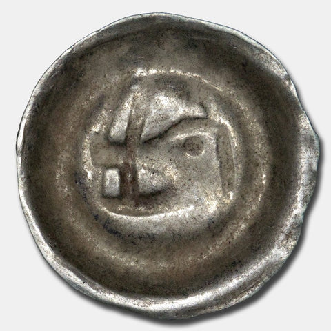 Swidnica, Silesian Poland Boar's Head Silver Heller Mid 15th Century (1450-1500) - VF to XF