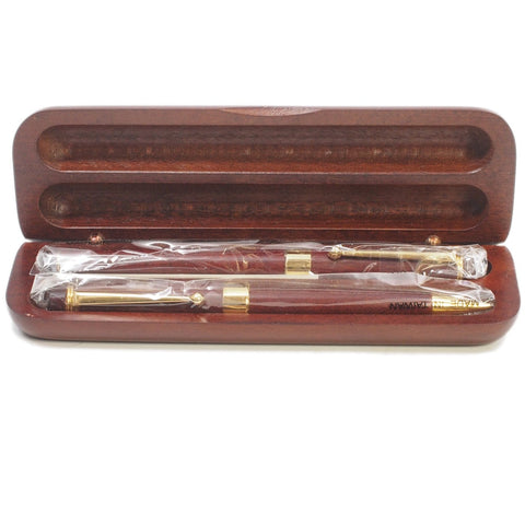 Bombay Two-Piece Mahogany Ballpoint Pen and Pencil Set *Unopened*