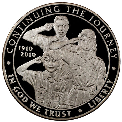 2010 Boy Scouts of America Centennial Silver Dollar - Gem Proof in OGP