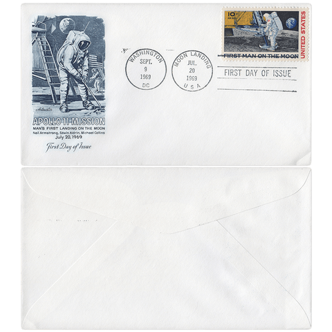 First Day of Issue September 9, 1969 10c Moon Landing First Day Cover - Scott C76