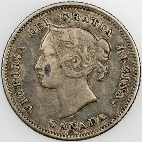1880-H Canada 5 Cent Silver KM.2 - Very Fine