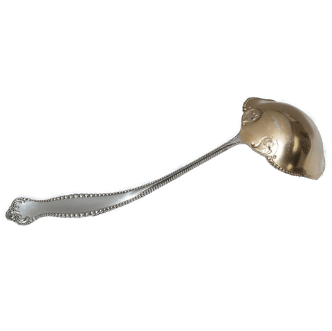 Towle Canterbury Sterling Silver Oyster Ladle with Gold Wash Bowl