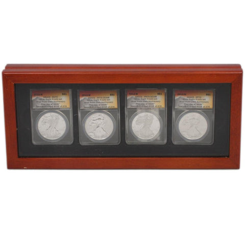 2013-W Silver Eagle 4-Coin ANACS Certified Set