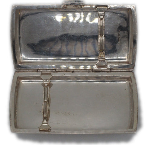 Vintage Cigarette Case 950 Sterling Silver Etched