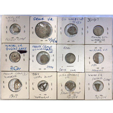 48-Coin Group of Dug Mostly Colonial Era Reales/Pieces of 8 (Bits) - Various Grades