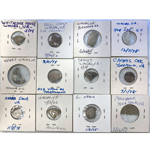 48-Coin Group of Dug Mostly Colonial Era Reales/Pieces of 8 (Bits) - Various Grades