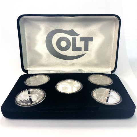 Colt Guns 5-Coin 1 Oz .999 Fine Silver Coin Collectors Edition Set