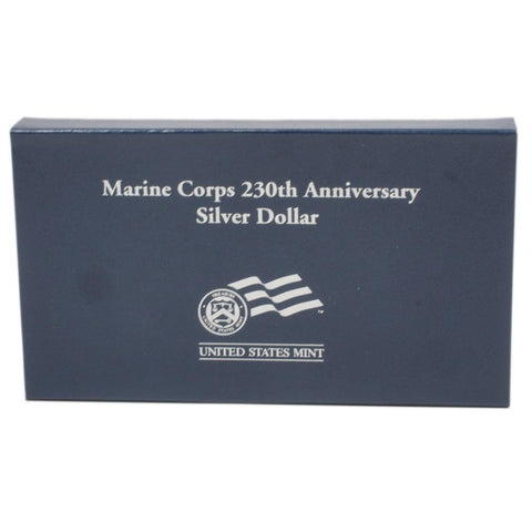 2005 Marine Corps Anniversary Silver Dollar - Gem in OGP w/ COA