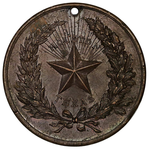 Late 1890s United Confederate Veterans Houston Texas Reunion Medal