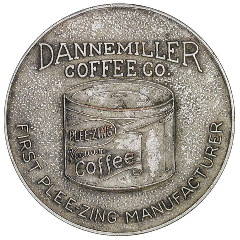 1952 Dannemiller Coffee Plee-zing Silver Jubilee White Metal Token