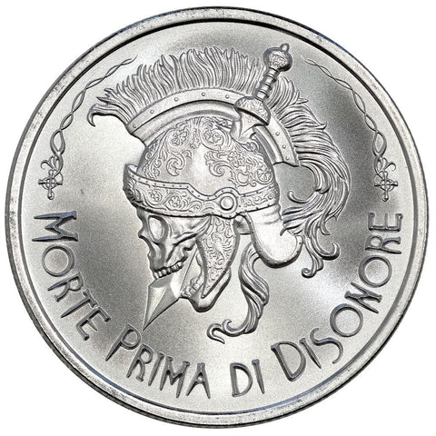 Morte Prima Di Disonore Latin Allure Series .999 Silver 1 oz Rounds, Intaglio Mint