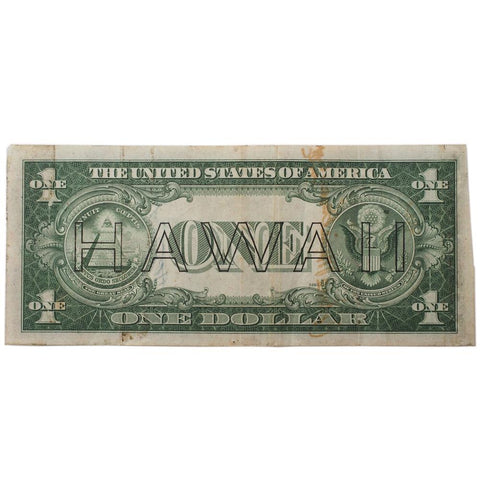 1935-A $1 Hawaii Silver Certificate WWII Short Snorter