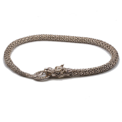 John Hardy Naga Dragon Necklace Sterling Silver and 18k Gold