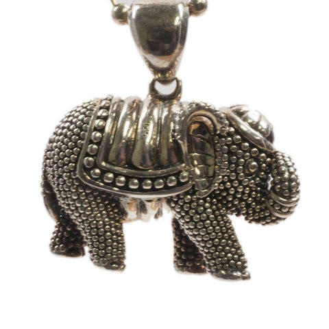 Lagos Wonder Caviar Elephant Sterling Pendant Necklace