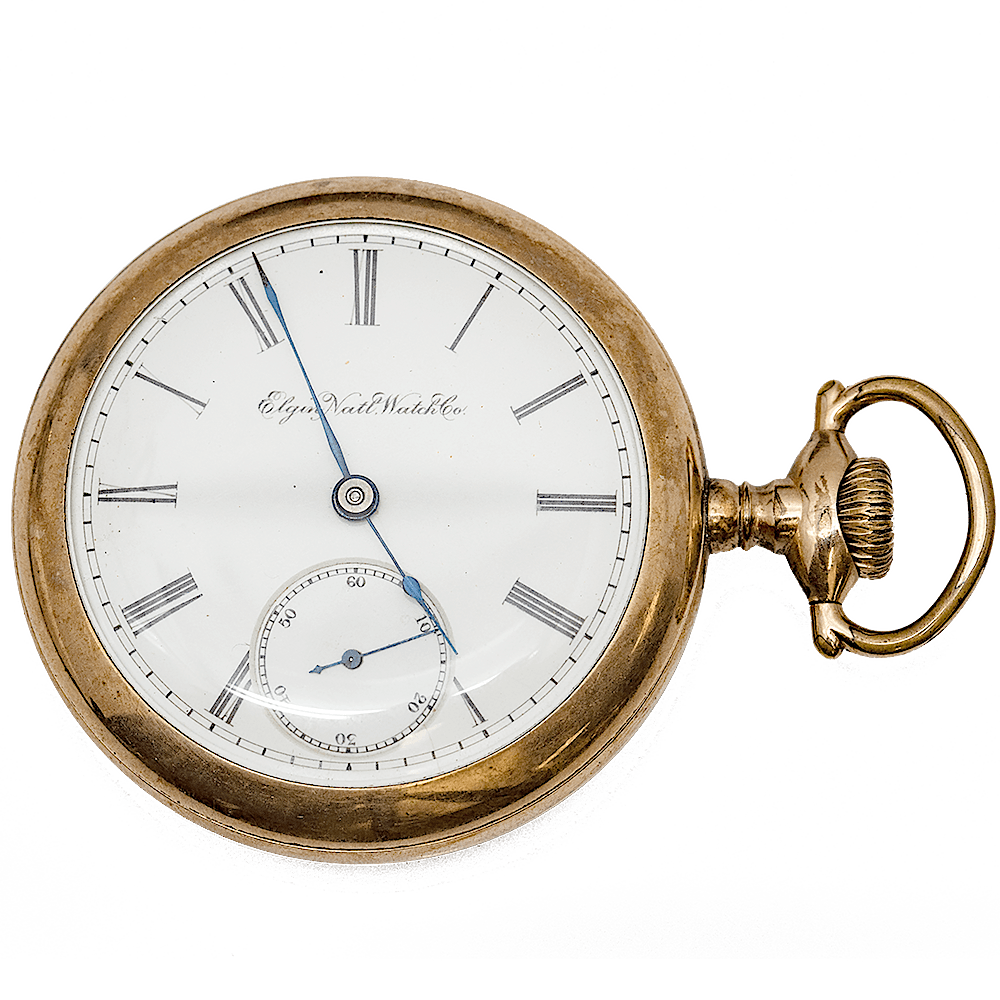 1887 Elgin Gold Filled Pocket Watch 15 Jewel Model 2 Grade 103 Si