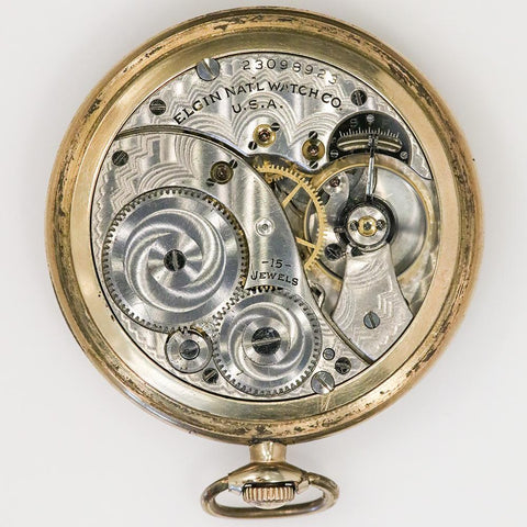 1921 Gold Filled Elgin Pocket Watch - Grade 315, Model 3, 15 Jewel, Size 12s