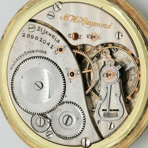 1926 Elgin 14K Gold Filled Railroad Grade Pocket Watch - 21 Jewel, Grade 478, Size 16s