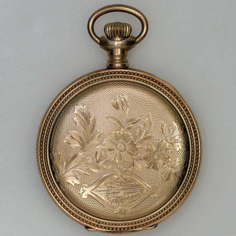 1901 Elgin GF Pocket Watch - 7 Jewel, Model 2, Size 6s Hand Engraved Case