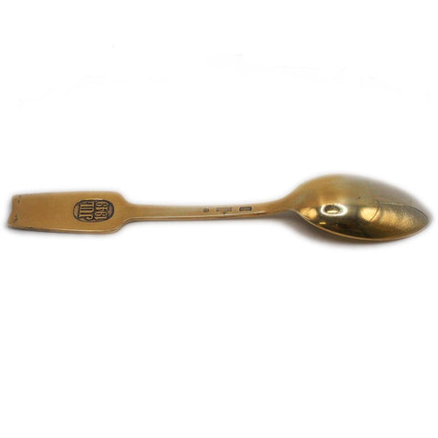 A Michelsen Denmark Sterling Silver Gold Washed Enamel Spoon