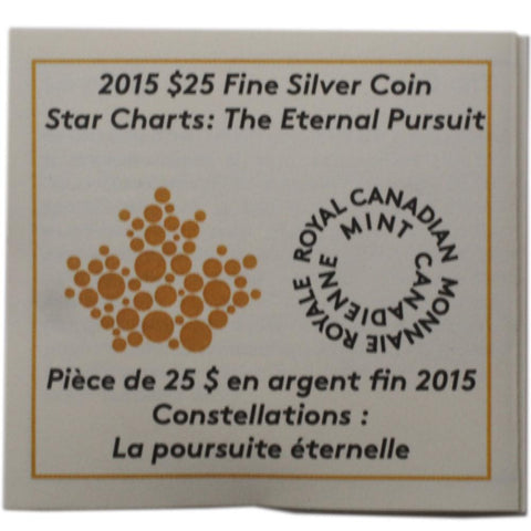 2015 Canadian $25 Star Charts: The Eternal Pursuit Coin