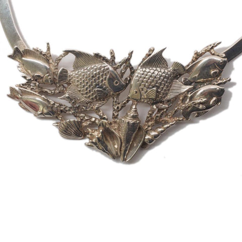 Kabana Sterling Silver Tropical Fish Necklace - 16"