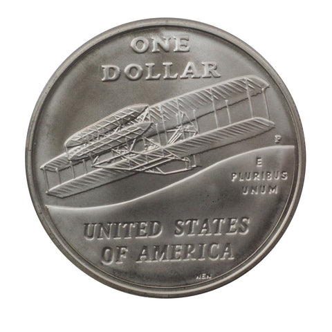 United States Mint First Flight Centennial Silver Dollar - PQBU in OGP w/ COA