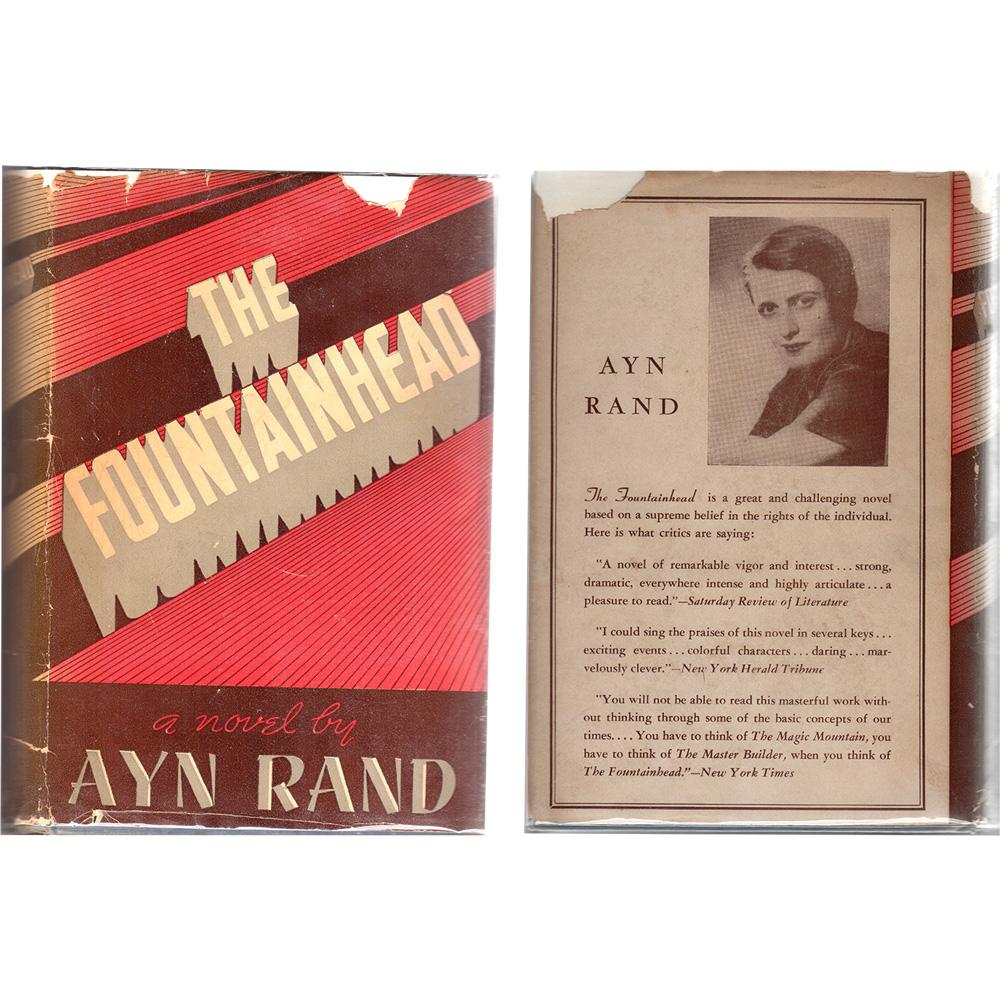 Signed Early Edition/Printing - The Fountainhead by Ayn Rand - 1943, B